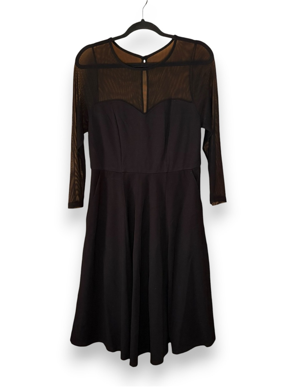 Torrid Mini Studio Luxe Ponte And Mesh Illusion Dress NWT Size 10 Feminine - Picture 3 of 7